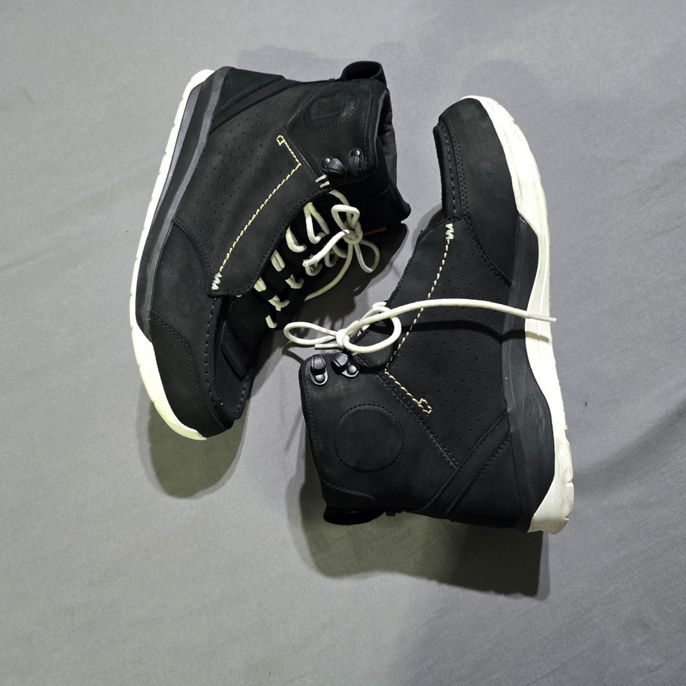 Icon Truant 2 Motorcycle Boots Mens 11.5 Black Leather Moto Riding Shoes